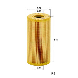 Alyvos filtro elementas, be metalo HU618X