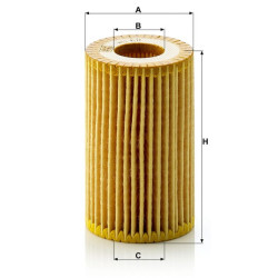 Alyvos filtro elementas, be metalo HU611X