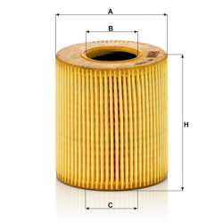 Alyvos filtro elementas, be metalo HU71151X