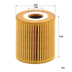 Alyvos filtro elementas, be metalo HU8191X