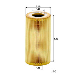 Alyvos filtro elementas, be metalo HU7195X