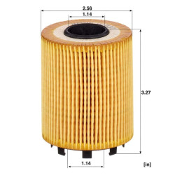 Alyvos filtro elementas, be metalo HU7131X