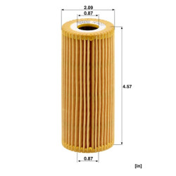Alyvos filtro elementas, be metalo HU6153X