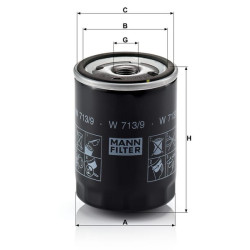 Alyvos filtras W7139