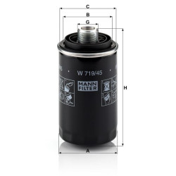 Alyvos filtras W71945