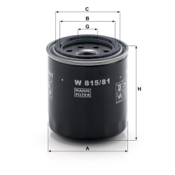 Alyvos filtras Mann & Hummel W81581