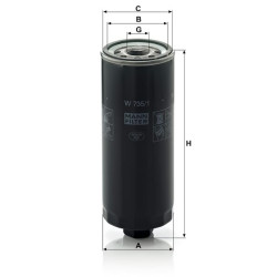 Alyvos filtras Mann & Hummel W7351