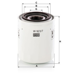 Hidraulinis filtras M&H W9237