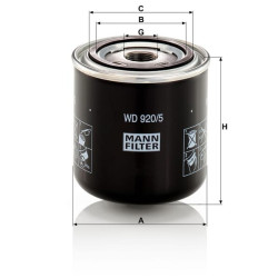 Hidraulinės alyvos keitimo filtras WD9205