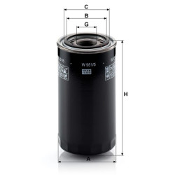 Hidraulinis filtras M&H W9515