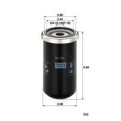 Alyvos keitimo filtras WH724