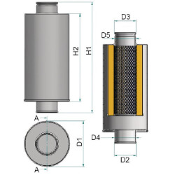 Hidraulinis filtras linijoje Hifi SH63624
