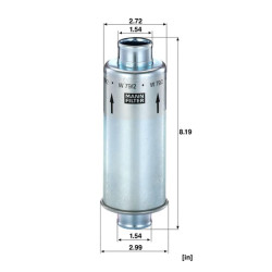 Tepalinės alyvos keitimo filtras W792