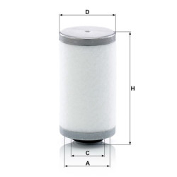 Suslėgto oro ir alyvos atskyrimas LE3009