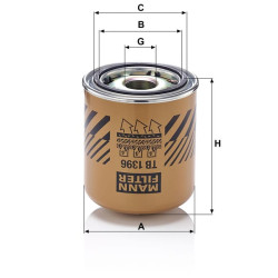 Oro džiovintuvas pneumatinei stabdžių sistemai TB1396X