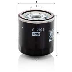 Alsuoklio filtras C7003