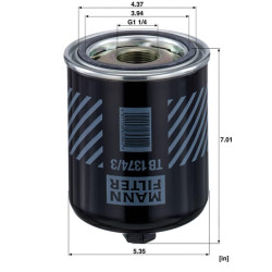 Oro džiovintuvas pneumatinei stabdžių sistemai TB13743X