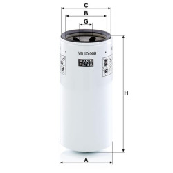 Hidraulinis filtras WD10008