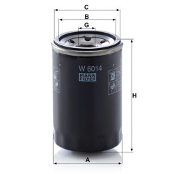 Alyvos filtras W6014