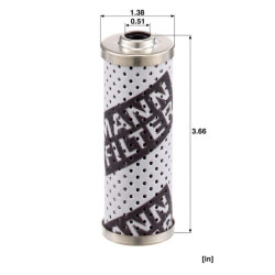 Hidraulinis filtras Mann Filter HD45