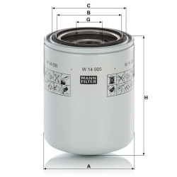 Hidraulinis filtras W14005
