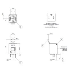 LED posūkio signalo relė ILS 24V 3P ISO, maks. 90W RL2022H3ILSH