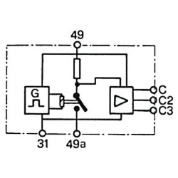 Cobo posūkio signalo relė 1900730000