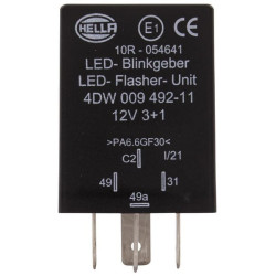 Posūkio signalo relė, 4 polių LED, 12V, 4DW009492111