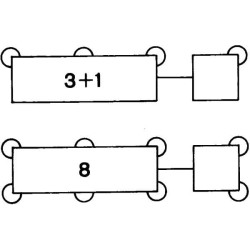 Posūkio signalo relė, 4 polių LED, 12V, 4DW009492111