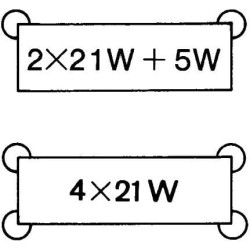 Posūkio žibinto blokelis 3 kontaktų 24V 4DB003675011
