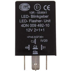 Posūkio signalo relė, 5 polių LED, 12V, 4DN009492101