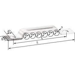 Spaustukai 2 šoninės 6 dalių CLBN68