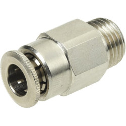 Įspaudžiama jungtis, 6 mm skersmens tiesi, išorinis sriegis M10x1 Kramp CLSG6MK101