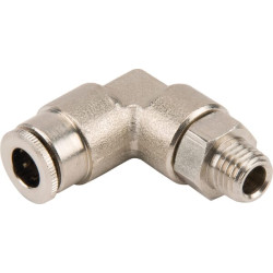 Įspaudžiama jungtis, skersmuo 6 mm, 90° pasukama, išorinis sriegis M8x1, Kramp CLWSS6MK81