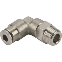 Įspaudžiama jungtis, 4 mm skersmens, 90° pasukama, išorinis sriegis M10x1, Kramp CLWSS4MK101