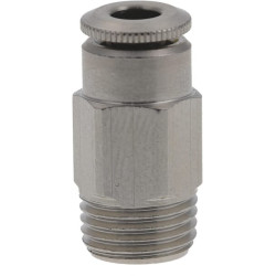 Įspaudžiama jungtis, 4 mm skersmens tiesi, išorinis sriegis M10x1 Kramp CLSG4MK101