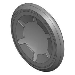 Užspaudimo žiedas su dangteliu, kurio skersmuo 10 mm 20151101