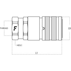 Greito atjungimo jungtis FFH0862415F