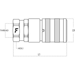 Greito atjungimo jungtis 3FFH1234GASF