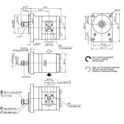Krumpliaratinis siurblys AZPF-12-016LSA20MB Bosch Rexroth 0510645300
