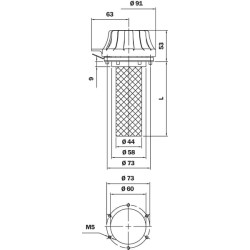 Oro alsuoklio filtras 10 µm TAP90F10A0L1
