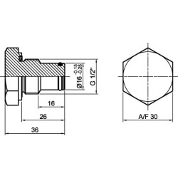 Indikatoriaus kištukas MP9T2H