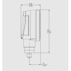 Skaitmeninis slėgio matuoklis 350 bar CPG1200350L01