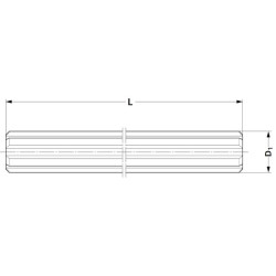Plokščias velenas 1-3/8" (6) 6735001