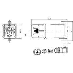 HARAX® HAN3A moteriškas įdėklas 09200030445