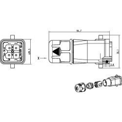 HARAX® HAN3A vyriškas įdėklas 09200030440