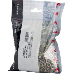 Šešiakampė veržlė M6x1.00, plienas, 8 klasė, Kramp 04020006