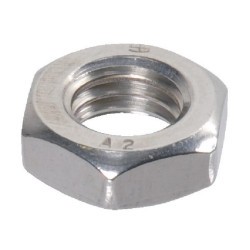 Šešiakampė veržlė, žema, DIN936, M22x2,50, nerūdijantis plienas, A2, Kramp 93622RVSP001