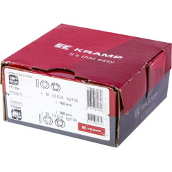 E formos spaustukas, išorinis, 16x1,5 mm, DIN6799, plienas, Kramp 679915