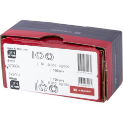 E formos spaustukas, išorinis, 5x0,7 mm, DIN6799, plienas, Kramp 679904